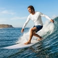 thumbnail image 6 of Xidunhg Men's Rash Guard Long Sleeve Shirt UPF 50 Sun Protection Quick Dry Moisture Wicking Lightweight for Swimming Surfing Outdoor White S, 6 of 10