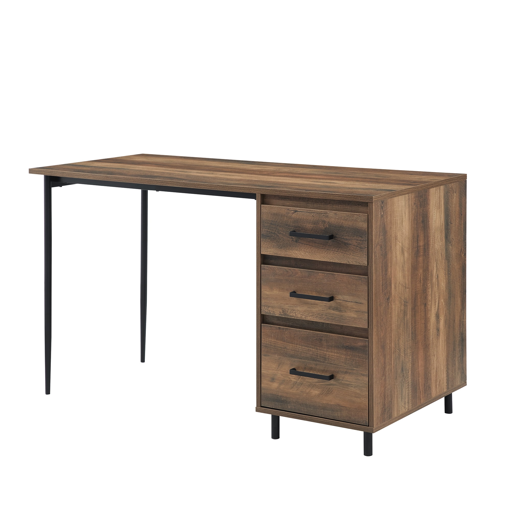 Manor Park Urban Industrial Storage Writing Desk, Reclaimed Barnwood