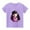 Purple, variant on 2025 New Summer Short Sleeve Tops Girls Printed Pattern T-Shirt with Short Sleeves for Children in the Back Of School Season Round Neck Half Sleeve Casual Versatile Graphic Tees Girls