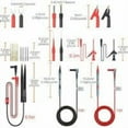 thumbnail image 5 of Multi Test Cable Kit 21 in 1 Electrical Multimeter Test Cable with Test Alligator Clips Spring Probe Grabber Banana Plug for Voltage Voltmeter for Voltage Circuit Tester, 5 of 5