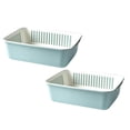thumbnail image 1 of Shower Soap Dish With Hook 2 In 1 Kitchen Strainer Colander Set Household Double Layer Drainer Vegetable Washing Bowl Multifunctional Fruits Drain Basket Organizer Drain Basket Vegetable Gray, 1 of 4