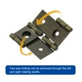 thumbnail image 4 of Uxcell Double Acting Hinges Folding Screen, 4Pcs 2.13" Double Swing Hinges, Bronze, 4 of 7