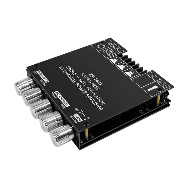 2x50W+100W Módulo DIY de altavoz con filtro compatible con Bluetooth 5.0