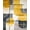 Yellow, Pattern 1, variant on ODIKA 4' x 6' Machine Washable Non-Slip Area Rug, Geometric Semi-Circle High Traffic Rug, Yellow, 122794