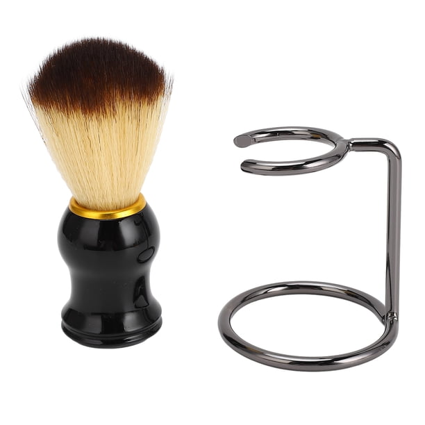 Brocha De Afeitar Con Soporte, Juego De Brochas De Afeitar Para El Cuidado De La Barba, Pelo Sintético Fino Para Hombre Para Crema De Afeitar, Jabón