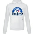 thumbnail image 2 of Men's Levelwear White Toronto Blue Jays Relay Banner Arch Pullover Hoodie, 2 of 3