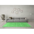 thumbnail image 3 of Ahgly Company Indoor Square Oriental Emerald Green Traditional Area Rugs, 7' Square, 3 of 4