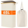 thumbnail image 1 of Cesto de ropa Lifewit de 65 litros con tapa y bolsa extraíble, color blanco, 1 of 9