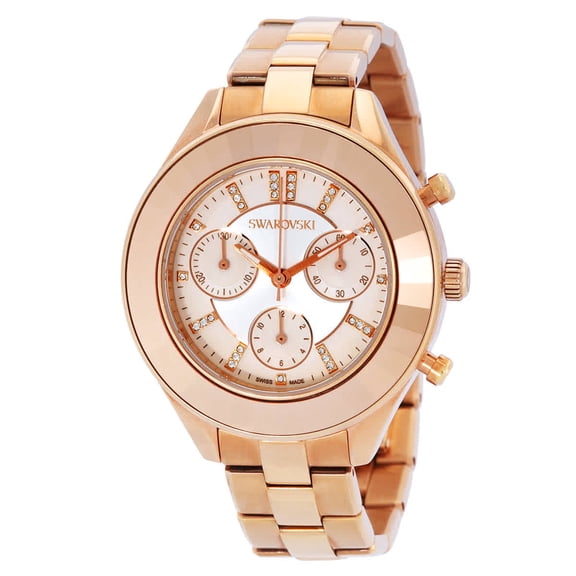Swarovski Octea Lux Sport Chronograph Quartz Crystal Silver Dial Ladies Watch 5612194