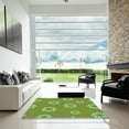 thumbnail image 6 of Ahgly Company Indoor Rectangle Patterned Hummingbird Green Area Rugs, 2' x 3', 6 of 6