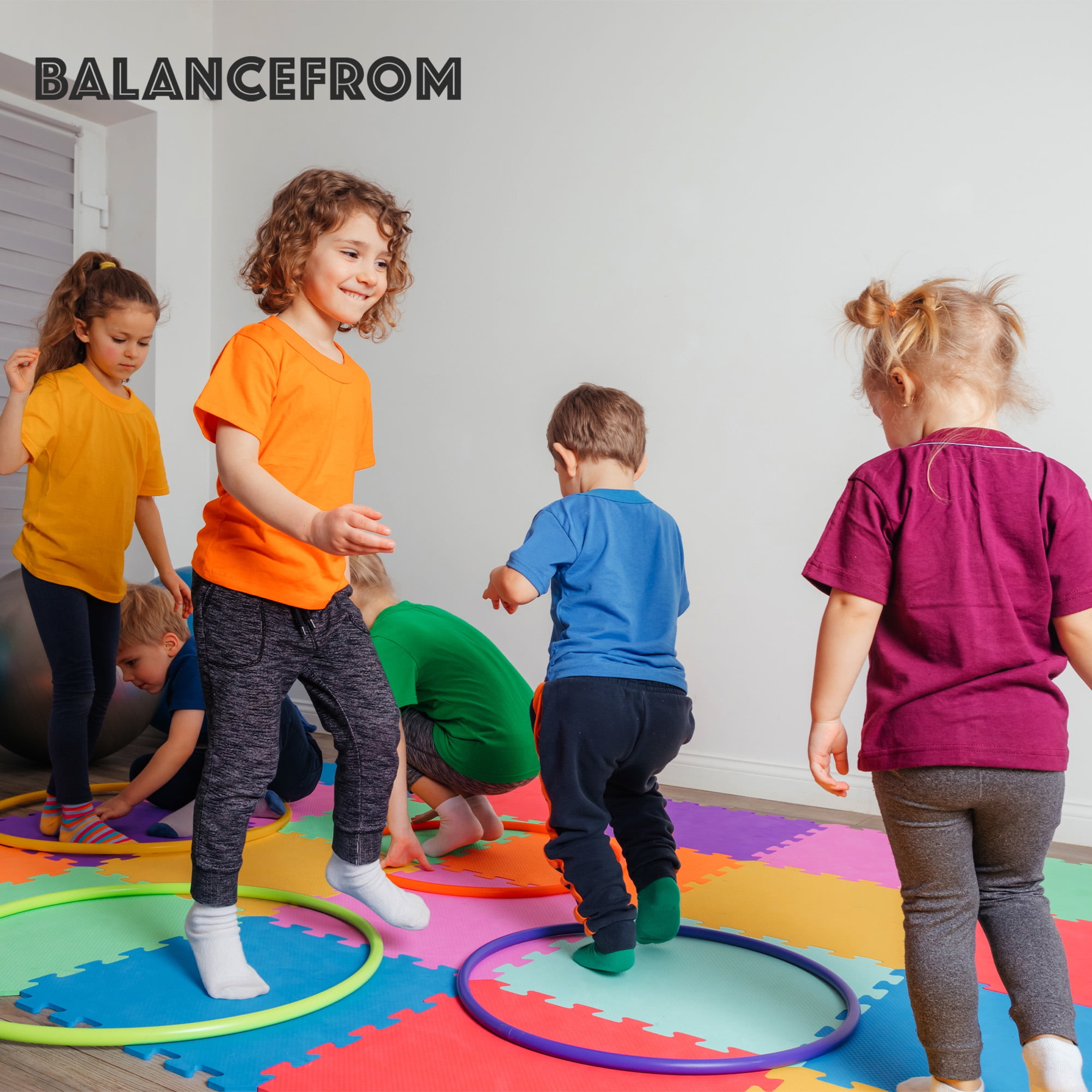 Open Box BalanceFrom 9 Color Extra Thick Puzzle Foam Exercise Play Mats, 36