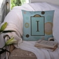 thumbnail image 3 of Carolines Treasures CJ1013-IPW1414 Monogram - Initial I Blue Dots Decorative   Canvas Fabric Pillow CJ1013 14Hx14W, 3 of 4