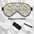 thumbnail image 4 of Fuzoiu Paisley Floral 5 Print Sleep Masks,Eye Masks with Adjustable Strap for Sleeping,Night Eye Shade for Women Men,Eye Cover for Full Night's Sleep, Travel and Nap, 4 of 7