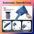 thumbnail image 3 of HLONK Inverted Umbrella with Carabiner Handle  Wind Proof Umbrellas For Rain  46 Inch Portable Reverse Folding Umbrella  Car Umbrella for Women Men  10 Ribs, 3 of 4
