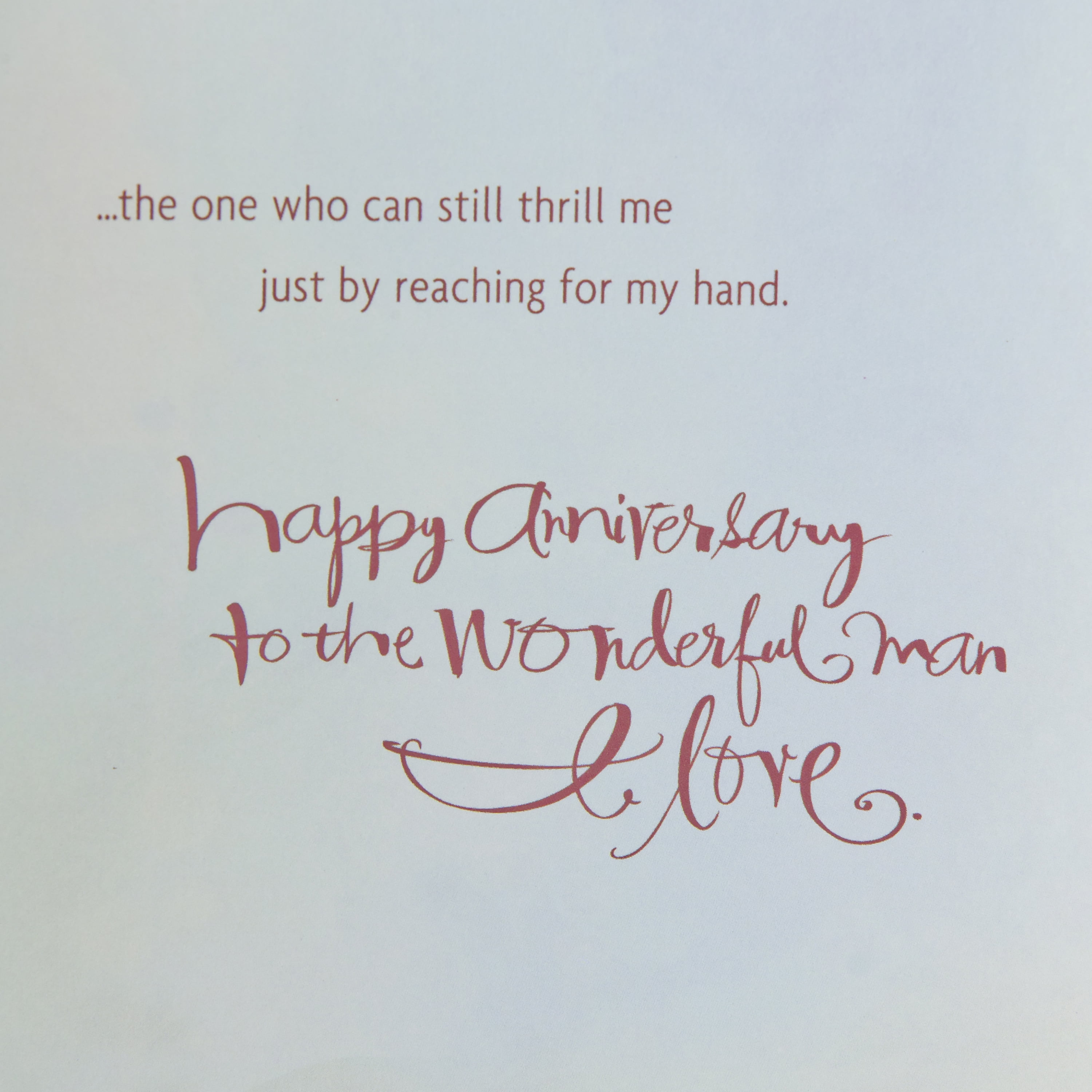 Hallmark Anniversary Greeting Card to Husband (Man I Love)