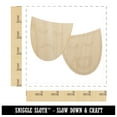 thumbnail image 2 of Acting Comedy Drama Masks Theater Carnival Wood Shape Unfinished Piece Cutout Craft DIY Projects - 4.70 Inch Size - 1/8 Inch Thick, 2 of 7