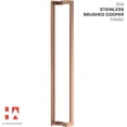 thumbnail image 2 of HYDROWARE Modern Contemporary Long Stainless Steel Push Pull Door Handle for Home Entrance Glass Shower Wooden Barn & Office Store Shop Doors - Copper - 48 Inches, 2 of 5