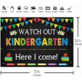 thumbnail image 3 of Welcome Back to School Backdrop Watch Out Here I Come First Day of School Background Welcome Back Preschool Kindergarten Classroom Party Decorations Banner Photo Booth Props, 3 of 5