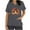 #247-Gray, variant on Thanksgiving Womens Short Sleeve V-Neck Tops with Dual Pockets, Cotton Nursing Uniform for Medical and Home Care