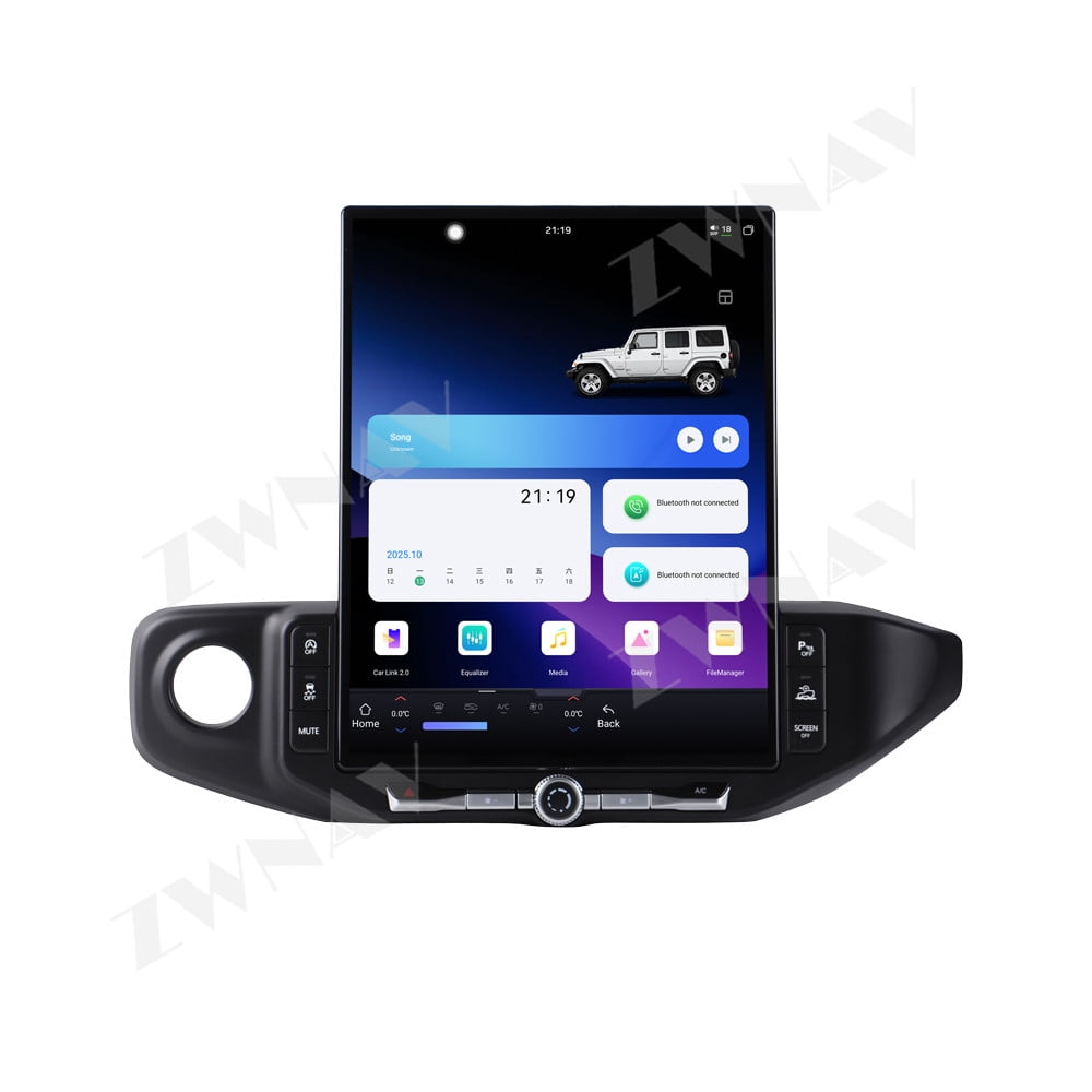 ZWNAV 16.2 inch Car Radio for Jeep Wrangler 2018-2022 Android Auto GPS Navigation Multimedia Stereo Receiver Head Unit Offline Maps