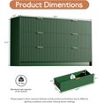 thumbnail image 2 of Green Dresser for Bedroom, Modern Dresser with 6 Drawers and Smooth Slides, Wide Chest of Drawers with Golden Handles for Bedroom, Living Room, Closet, 15.7" D x 55.1" W x 31.4" H, 2 of 13