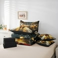 thumbnail image 5 of Feelyou Couple Lover Bedding Comforter Set 7pcs, Romantic Christmas Eve King Bedding Sets, Anniversary Reversible Bed Sheets, Super Cozy Room Decor, 3 Pieces, 5 of 7