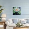thumbnail image 2 of Stupell Industries Elegant Lotus & Lily Pad Canvas Wall Art design by Violeta Vollmer, 24 x 24, 2 of 7