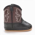 thumbnail image 5 of Booties for Baby & Toddler Cowboy Cowgirl Boots Infant Western Boots Toddler Boys Girls Round Toe Riding Mid Calf Boots Size 0-3 Months, 5 of 9