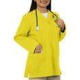 thumbnail image 4 of Panda Uniform by HeedFit Women’s 32" Colored Lab Coat – Custom Fit Medical Lab Coat, Multi-Color 5XL Yellow, 4 of 8