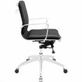 thumbnail image 2 of Modway Sage Mid Back Swivel Office Chair in Black, 2 of 4