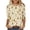 Beige, variant on Hvogkswy Christmas Shirts for Women Oversize Crewneck 3/4 Sleeve T-Shirts Trendy Holiday Print Casual Home Pullover Tops, Gifts for Women