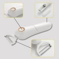 thumbnail image 4 of Vegetable Peeler Stainless Steel Cordless 3 Peeler Handheld Vegetable Peeler USB Rechargeable Potato Peeler With 3 Cutting Easy To Operate And Washable For Carrots/Cucumbers/Fruit, 4 of 9