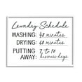thumbnail image 4 of Stupell Industries Laundry Schedule Witty Text Casual Home Sign Graphic Art White Framed Art Print Wall Art, Design by Lettered and Lined, 4 of 5