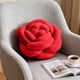 thumbnail image 4 of Cojín decorativo de poliéster con patrón de rosas, cojín decorativo de poliéster tejido a mano para sofá cama y silla de oficina, 4 of 6