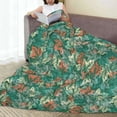 thumbnail image 6 of Bingfone Autumn Maple Leaves 1 Print Flannel Fleece Blanket Throw Blanket for Bed,Sofa,Couch,Travel,Camping(60"x50" ), 6 of 8