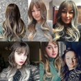 thumbnail image 5 of Kellynee 24" Black To Brown Wig Long Curly Synthetic Wigs Compatible Women (2 Wig Caps Included), 5 of 5