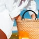 thumbnail image 3 of 4 asas de bolso con cuentas de madera y cuerda de nailon tejida, correas de repuesto para hacer bolsos., 3 of 8