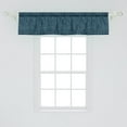 thumbnail image 2 of Ambesonne Navy and Teal Window Valance, Abstract Flourish, 54" X 12", Baby Blue and Navy Blue, 2 of 3