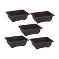 thumbnail image 5 of Vsenkes 5 Pieces Flower Pots Simple Containers for Office Yard Indoor Outdoor Plants Rectangular Small, 5 of 9