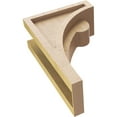 thumbnail image 6 of 4"W x 8"D x 12"H Classic Viola Rough Cedar Woodgrain TimberThane Corbel, Primed Tan, 6 of 6