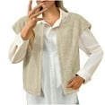 thumbnail image 5 of Diufon Womens Fuzzy Warm Vest Casual Sleeveless Open Front Cardigan Lightweight Fall Fashion Winter Jackets, 5 of 8