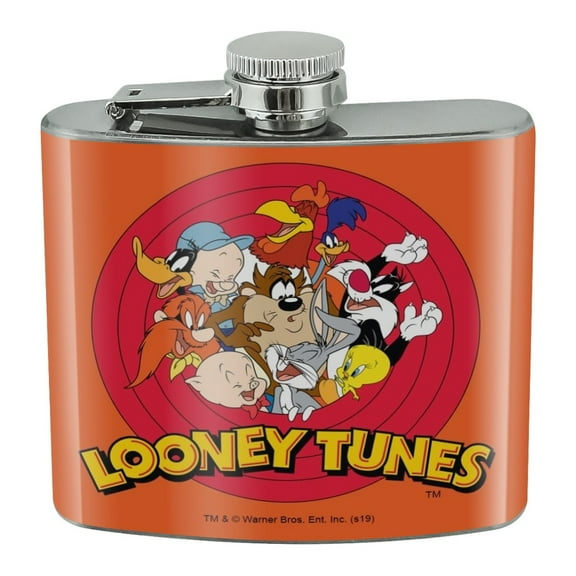 Looney Tunes Group Stainless Steel 5oz Hip Drink Kidney Flask