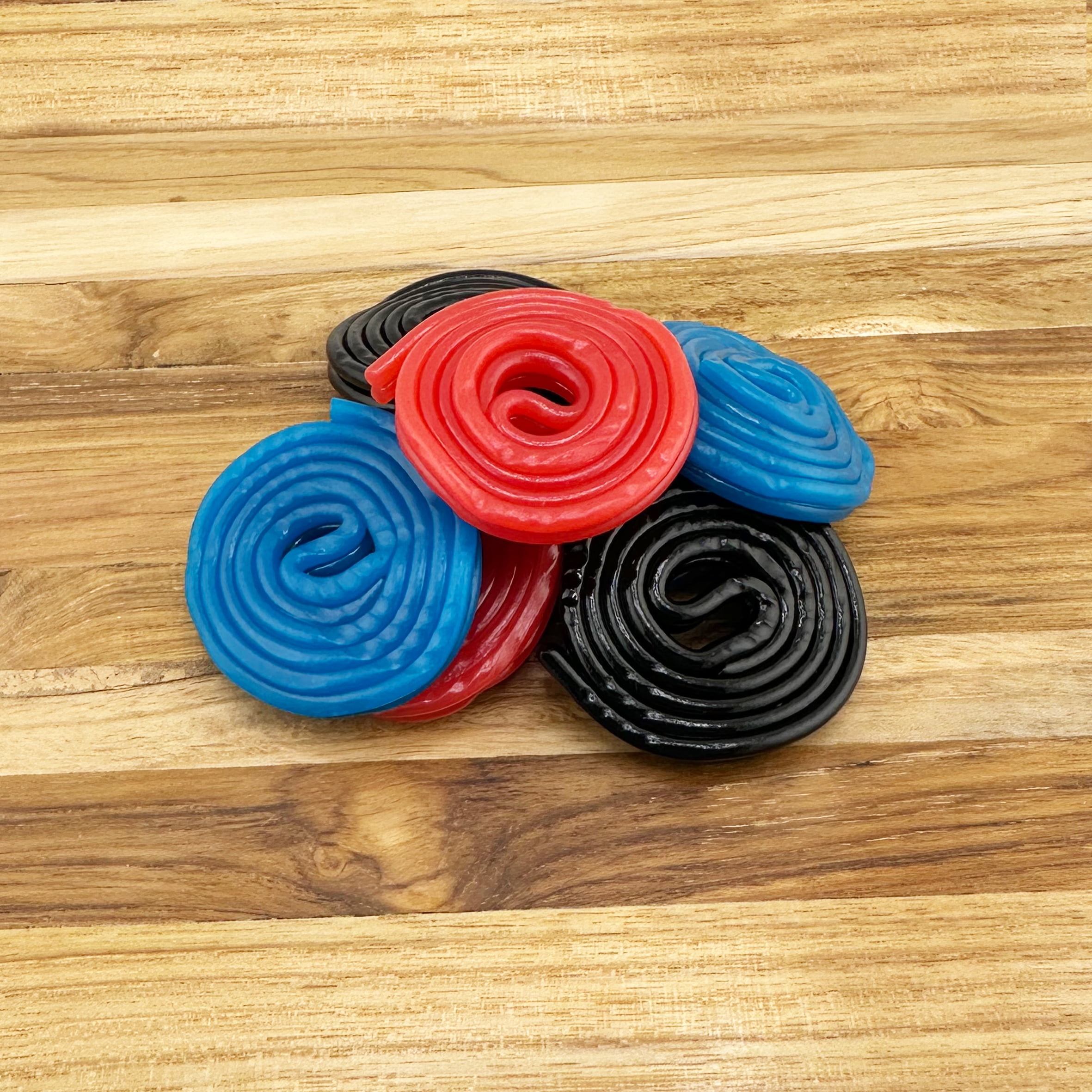 FirstChoiceCandy Assorted Licorice Spiral  Wheel Gummy Candy - 5 Pound