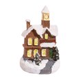 thumbnail image 1 of Kmbangi Christmas Small Village Houses, Cute LED Light Up Snow House Scene Figurine Tabletop Decorations for Home, 1 of 6