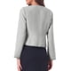 thumbnail image 3 of Blazer corto de oficina de tweed a cuadros para mujer Inspire Chic M gris, 3 of 6