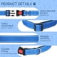 thumbnail image 4 of Collar para perros Nobleza ajustable reflectante para perros grandes azul, 4 of 8