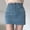 Blue, variant on Idoravan Women's Basic Versatile Skirt Womens Uniform Waist Vintage Cordur A-Line Skirt High Waist Check Pleated Skirt