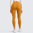 thumbnail image 5 of Matte Yoga Leggings - Casual Lounge Workout Womens Yoga Full Length Pants Yellow L, 5 of 6