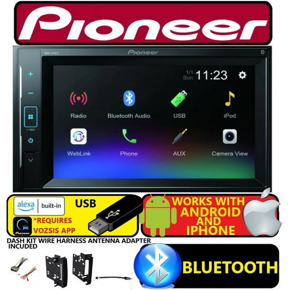 1997-2002 JEEP WRANGLER PIONEER BLUETOOTH USB AUX RADIO STEREO PKG