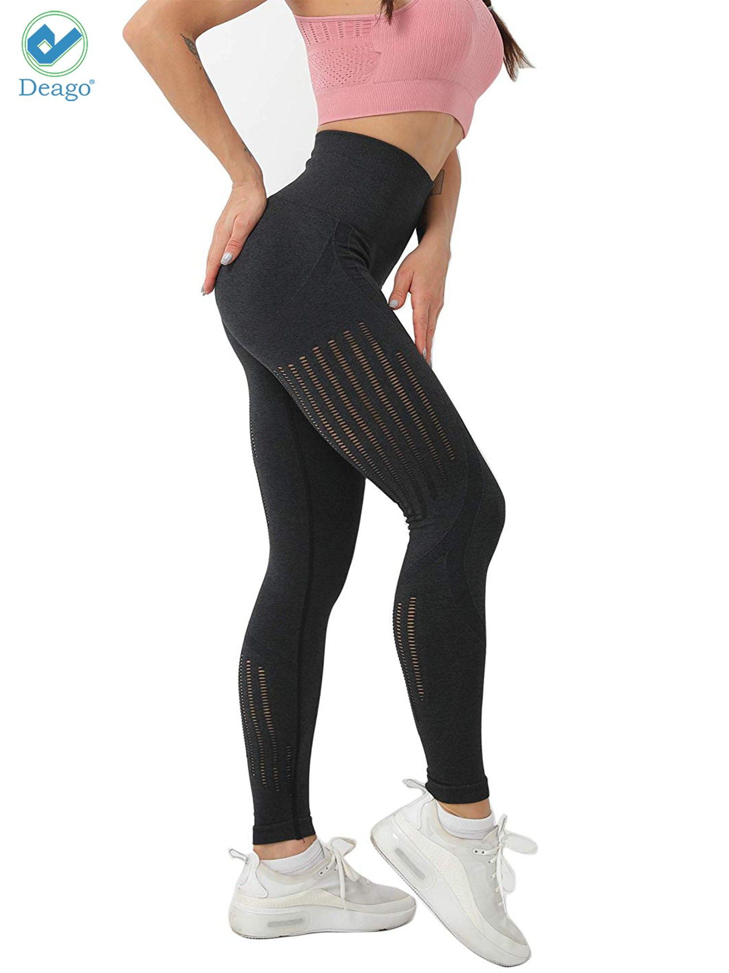 yoga pants seamless stretchy gym wear sport women running tummy control